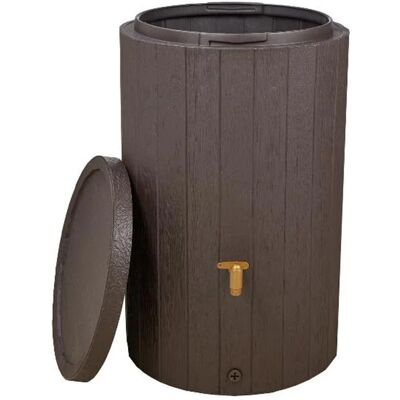 GRAF Serbatoio Per Acqua Piovana Effetto Legno Da 230 Litri Serbatoio Decorativo 57x93 Cm Contenitore Per La Raccolta Dell'acqua GRAF Serbatoio Per Acqua Piovana Effetto Legno Da 230 Litri Serbatoio Decorativo 57x93 Cm Contenitore Per La Raccolta Dell'acqua
