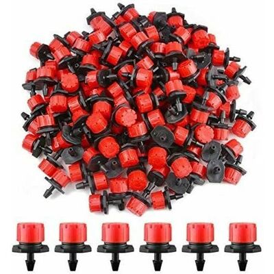 OEM 200 Gocciolatori Regolabili Per Irrigazione, Sistema Di Irrigazione A Goccia A Microflusso Da 1/4'', Ugelli Nebulizzatori Per Orti O Aiuole (rosso) OEM 200 Gocciolatori Regolabili Per Irrigazione, Sistema Di Irrigazione A Goccia A Microflusso Da 1/4'', Ugelli Nebulizzatori Per Orti O Aiuole (rosso)
