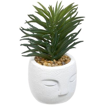 ATMOSPHERA Pianta Artificiale Teri 9 Cm Con Vaso Per Il Viso - Créateur D'Intérieur ATMOSPHERA Pianta Artificiale Teri 9 Cm Con Vaso Per Il Viso - Créateur D'Intérieur
