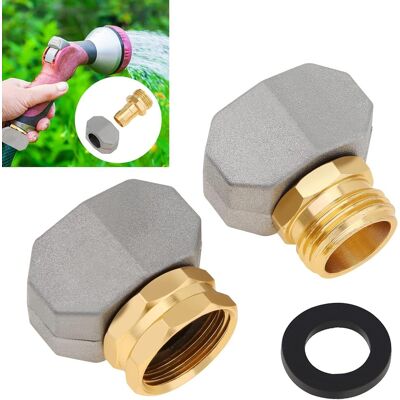 OEM Set Di 2 Accessori Per Riparazione Tubi Da Giardino In Zinco E Alluminio Maschio, Femmina Per Tutti I Tubi Da 1,6 Cm E 1,9 Cm OEM Set Di 2 Accessori Per Riparazione Tubi Da Giardino In Zinco E Alluminio Maschio, Femmina Per Tutti I Tubi Da 1,6 Cm E 1,9 Cm