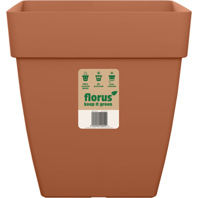 Elho Florus Paris Quadro Flowerpot 40 Terra Vaso Quadrato Elho Florus Paris Quadro Flowerpot 40 Terra Vaso Quadrato