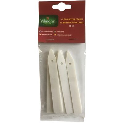 VILMORIN 12 Etichette Di Identificazione In Plastica 10 Cm, Con Foro VILMORIN 12 Etichette Di Identificazione In Plastica 10 Cm, Con Foro