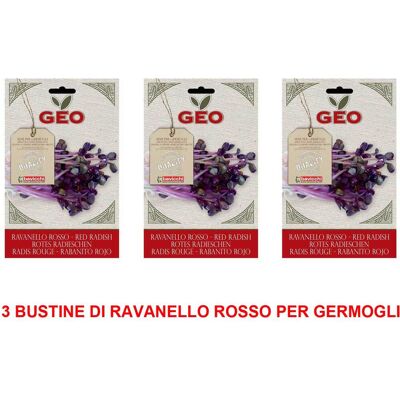 ALTRO 3 Confezioni Semi Bio Di Ravanello Rosso Per Germogli 13gr ALTRO 3 Confezioni Semi Bio Di Ravanello Rosso Per Germogli 13gr