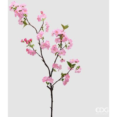 EDG Enzo De Gasperi Ciliegio Ramo Con Foglie H 90 Cm Pianta Artificiale Colore Rosa EDG Enzo De Gasperi Ciliegio Ramo Con Foglie H 90 Cm Pianta Artificiale Colore Rosa