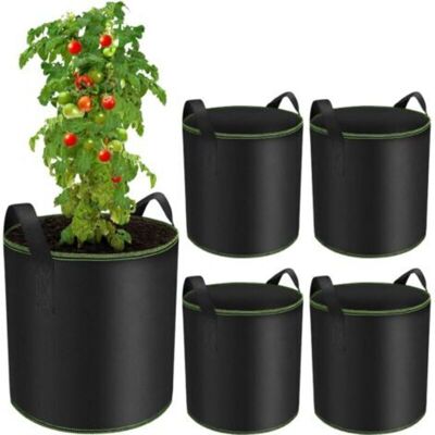 OEM Confezione Da 5 Sacchi Da Coltivazione Da 20 Litri Con Manici, Ideali Per Patate, Frutta E Pomodori. OEM Confezione Da 5 Sacchi Da Coltivazione Da 20 Litri Con Manici, Ideali Per Patate, Frutta E Pomodori.