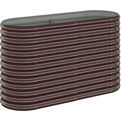 HELLOSHOP26 Aiuola Ovale Rialzata 114 X 40 X 68 Cm Ideale Per Piante E Ortaggi Design Contemporaneo Realizzata In Acciaio Zincato Marrone 020046564 HELLOSHOP26 Aiuola Ovale Rialzata 114 X 40 X 68 Cm Ideale Per Piante E Ortaggi Design Contemporaneo Realizzata In Acciaio Zincato Marrone 020046564