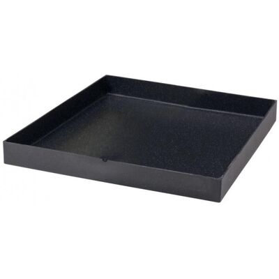 TERAPLAST Sottovaso Schio Cubo Antracite - 40 Cm TERAPLAST Sottovaso Schio Cubo Antracite - 40 Cm
