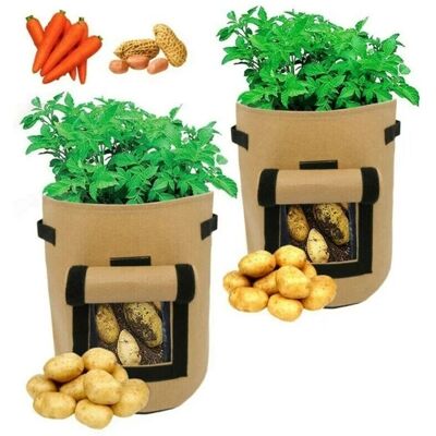 OEM Sacchi Per La Coltivazione Di Patate, 2 Pezzi Da 4 Galloni, Sacchi Resistenti Per La Coltivazione, Vasi In Tessuto Con Manici OEM Sacchi Per La Coltivazione Di Patate, 2 Pezzi Da 4 Galloni, Sacchi Resistenti Per La Coltivazione, Vasi In Tessuto Con Manici