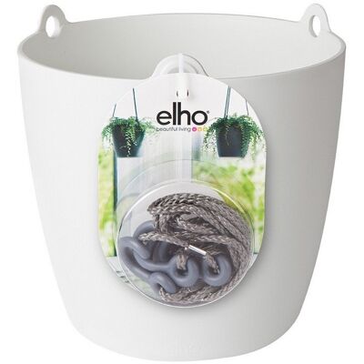 Elho Vaso Brussels Hanging Basket 18cm White Elho Vaso Brussels Hanging Basket 18cm White