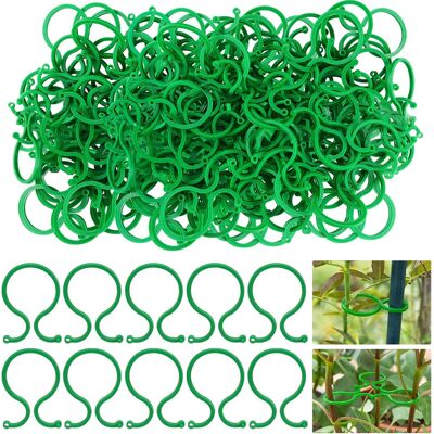 AULEDIO Supporto Per Piante, Clip In Plastica A Cerchio, Perfette Per Piante Rampicanti, Pomodori E Fiori, Accessori Giardinaggio, Resistenti E Riutilizzabili, 150pcs AULEDIO Supporto Per Piante, Clip In Plastica A Cerchio, Perfette Per Piante Rampicanti, Pomodori E Fiori, Accessori Giardinaggio, Resistenti E Riutilizzabili, 150pcs