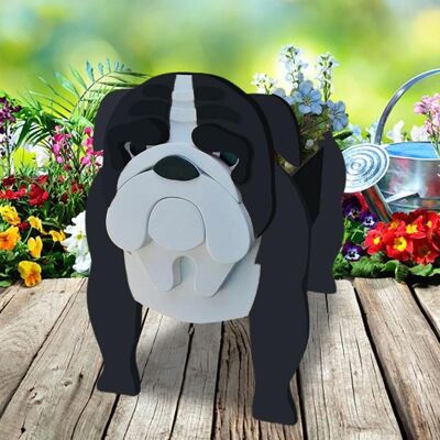 Zone Grazioso Vaso Per Fiori A Forma Di Cane, Vaso In Pvc A Forma Di Animale, Grande Fioriera Da Esterno, Vaso Decorativo Con Canali Di Drenaggio, Contenitori Per Giardinaggio (bulldog, Nero) Zone Grazioso Vaso Per Fiori A Forma Di Cane, Vaso In Pvc A Forma Di Animale, Grande Fioriera Da Esterno, Vaso Decorativo Con Canali Di Drenaggio, Contenitori Per Giardinaggio (bulldog, Nero)