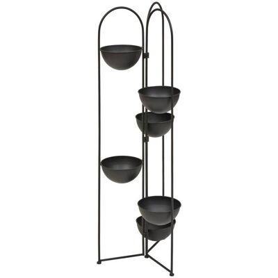 ATMOSPHERA Reso 6 Posti In Acciaio Per Piante 38x42x124cm Nero - Créateur D'Intérieur ATMOSPHERA Reso 6 Posti In Acciaio Per Piante 38x42x124cm Nero - Créateur D'Intérieur