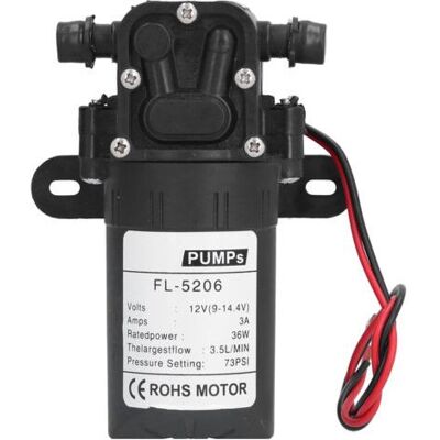 ABYSSE Jeffergarden – Pompa A Membrana Dc12v 36w 73psi – Portata 3,5 L/min – Resistente Alla Corrosione – Per Irrigazione E Irrorazione Agricola ABYSSE Jeffergarden – Pompa A Membrana Dc12v 36w 73psi – Portata 3,5 L/min – Resistente Alla Corrosione – Per Irrigazione E Irrorazione Agricola