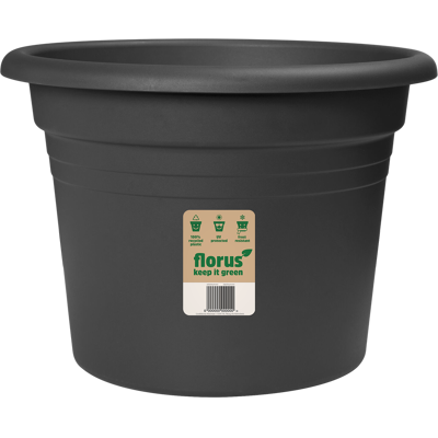 Elho Florus Mediterran Cilindro 57 Anthracite Vaso Rotondo Elho Florus Mediterran Cilindro 57 Anthracite Vaso Rotondo