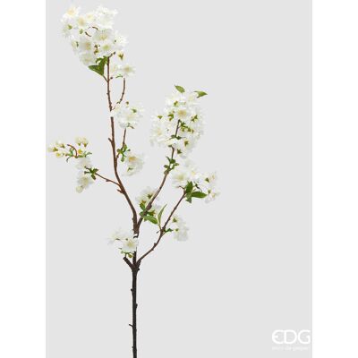 EDG Enzo De Gasperi Ciliegio Ramo Con Foglie H 90 Cm Pianta Artificiale Colore Bianca EDG Enzo De Gasperi Ciliegio Ramo Con Foglie H 90 Cm Pianta Artificiale Colore Bianca