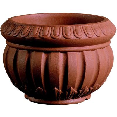 ELBI Caspò Acanto In Resina 24 Cm. Terracotta ELBI Caspò Acanto In Resina 24 Cm. Terracotta