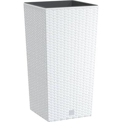 HELLOSHOP26 Fioriera Letto Rialzato Piante Fiori Terrazza Giardino E Interno Rimovibile 11/26,5 L Rattan Pp Bianco 020038599 HELLOSHOP26 Fioriera Letto Rialzato Piante Fiori Terrazza Giardino E Interno Rimovibile 11/26,5 L Rattan Pp Bianco 020038599