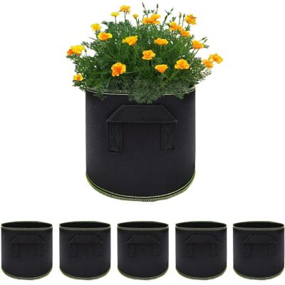 OEM Sacchi Per La Coltivazione Di Piante – Confezione Da 5 Sacchi Traspiranti Da 4 Litri Con Manici Rinforzati, Ideali Per Pomodori, Fiori E Ortaggi. OEM Sacchi Per La Coltivazione Di Piante – Confezione Da 5 Sacchi Traspiranti Da 4 Litri Con Manici Rinforzati, Ideali Per Pomodori, Fiori E Ortaggi.
