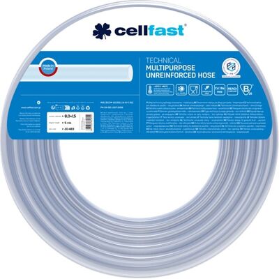 OEM Tubo Tecnico Non Rinforzato Per Uso Generale 8,0 × 1,5 Mm 5 M Cellfast OEM Tubo Tecnico Non Rinforzato Per Uso Generale 8,0 × 1,5 Mm 5 M Cellfast