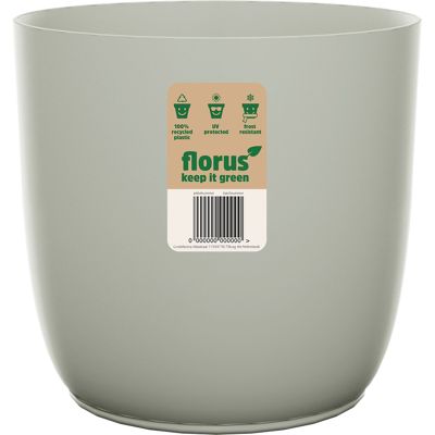 Elho Florus Flow Flowerpot 22 Grey Vaso Rotondo Elho Florus Flow Flowerpot 22 Grey Vaso Rotondo