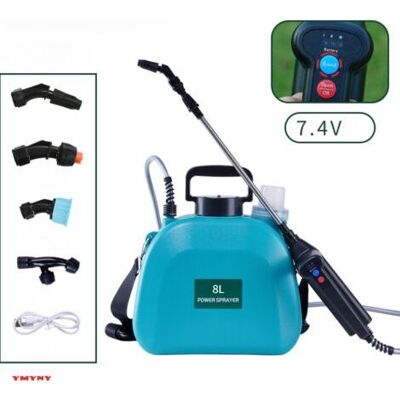 ABYSSE Spruzzatore Elettrico Da Giardino, 8 Litri, 7,4 V, Potente, Con 4 Ugelli Regolabili, 3 Velocità, Batteria Ricaricabile, Asta Telescopica Per Irrigare E Diserbare (verde) ABYSSE Spruzzatore Elettrico Da Giardino, 8 Litri, 7,4 V, Potente, Con 4 Ugelli Regolabili, 3 Velocità, Batteria Ricaricabile, Asta Telescopica Per Irrigare E Diserbare (verde)