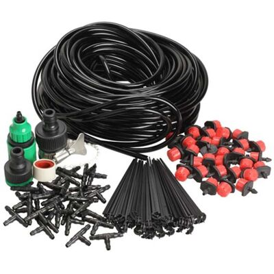 OEM Sistema Di Irrigazione A Goccia Composto Da 30 Elementi, Con Tubo Flessibile Da 25 M E Gocciolatori Regolabili, Per L'Irrigazione Automatica Di Prati, Serre E Giardini Esterni. OEM Sistema Di Irrigazione A Goccia Composto Da 30 Elementi, Con Tubo Flessibile Da 25 M E Gocciolatori Regolabili, Per L'Irrigazione Automatica Di Prati, Serre E Giardini Esterni.
