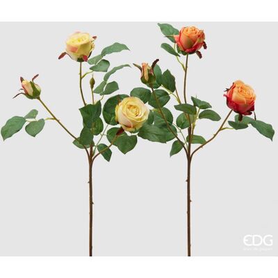 EDG Enzo De Gasperi Rosa Olga Olis Ramo Ass. H 62 Cm Pianta Artificiale Giallo Arancione 1 Pz EDG Enzo De Gasperi Rosa Olga Olis Ramo Ass. H 62 Cm Pianta Artificiale Giallo Arancione 1 Pz