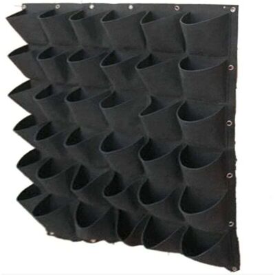 OEM Borsa Per Piante Da Parete A 36 Tasche - Fioriera Verticale - Fioriera Di Design Sospesa - Parete Verde Da Esterno - Giardino Verticale In Feltro Morbido, Resistente Ed Ecologico - Nero -crezuo OEM Borsa Per Piante Da Parete A 36 Tasche - Fioriera Verticale - Fioriera Di Design Sospesa - Parete Verde Da Esterno - Giardino Verticale In Feltro Morbido, Resistente Ed Ecologico - Nero -crezuo