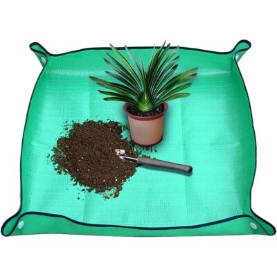 AULEDIO 2 Tappetini Pieghevoli Da Giardino, Impermeabili E Pratici, Ideali Per Trapianto Piante Succulente E Piccole Coltivazioni Indoor, 100x100 cm AULEDIO 2 Tappetini Pieghevoli Da Giardino, Impermeabili E Pratici, Ideali Per Trapianto Piante Succulente E Piccole Coltivazioni Indoor, 100x100 cm