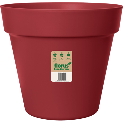 Elho Florus Paris Flowerpot 35 Deep Red Vaso Rotondo Elho Florus Paris Flowerpot 35 Deep Red Vaso Rotondo