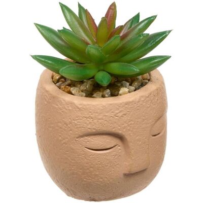 ATMOSPHERA Pianta Artificiale Teri 9 Cm Con Vaso Per Il Viso - Créateur D'Intérieur ATMOSPHERA Pianta Artificiale Teri 9 Cm Con Vaso Per Il Viso - Créateur D'Intérieur