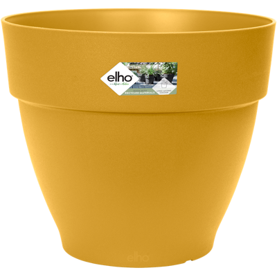 Elho Vibia Campana Round 20 Honey Yellow Vaso Rotondo Elho Vibia Campana Round 20 Honey Yellow Vaso Rotondo