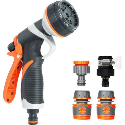 OEM Pistola A Spruzzo Da Giardino, Irrigatore Da Giardino, 8 Modelli, Pistola Multifunzionale Con Flusso D'Acqua Regolabile Per Lavare Auto, Animali Domestici E Giardini. OEM Pistola A Spruzzo Da Giardino, Irrigatore Da Giardino, 8 Modelli, Pistola Multifunzionale Con Flusso D'Acqua Regolabile Per Lavare Auto, Animali Domestici E Giardini.