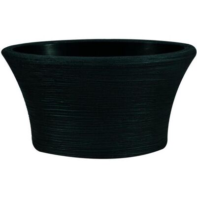ELBI - Vaso Ovale In Resina Narciso 65 Cm. Antracite ELBI - Vaso Ovale In Resina Narciso 65 Cm. Antracite
