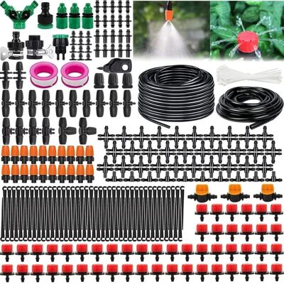 OEM Sistema Di Irrigazione Da Giardino, Kit Di Irrigazione A Goccia Da 340 Pezzi, Kit Di Irrigazione Automatica Da 55 M + 15 M, Sistema Di Irrigazione A Goccia Per Giardino, Prato, Serra E Piante. OEM Sistema Di Irrigazione Da Giardino, Kit Di Irrigazione A Goccia Da 340 Pezzi, Kit Di Irrigazione Automatica Da 55 M + 15 M, Sistema Di Irrigazione A Goccia Per Giardino, Prato, Serra E Piante.