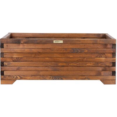OEM Fioriera In Legno Greenspot 100x35x40cm Per Terrazza, Balcone E Giardino - Fioriera In Legno Massello - Grande Fioriera Da Giardino Realizzata Con Tronchi Di Legno Per Fiori, Erbe Aromatiche, Arbusti OEM Fioriera In Legno Greenspot 100x35x40cm Per Terrazza, Balcone E Giardino - Fioriera In Legno Massello - Grande Fioriera Da Giardino Realizzata Con Tronchi Di Legno Per Fiori, Erbe Aromatiche, Arbusti