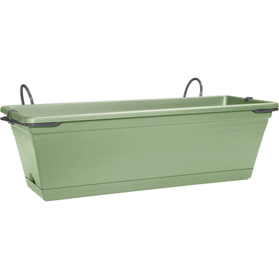 Elho Florus Mediterran Balcony Trough Set 40 Mint Fioriera Rettangolare Elho Florus Mediterran Balcony Trough Set 40 Mint Fioriera Rettangolare