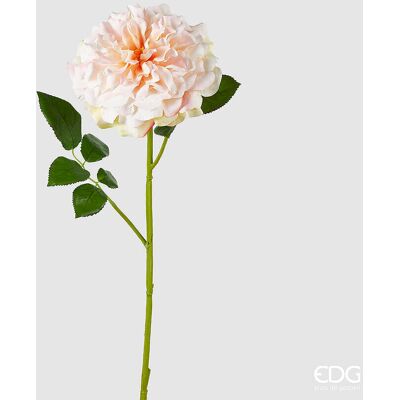 EDG Enzo De Gasperi Rosa Jumbo Ramo Con Foglie H 80 Cm D 18 Cm Pianta Artificiale Colore Salmone EDG Enzo De Gasperi Rosa Jumbo Ramo Con Foglie H 80 Cm D 18 Cm Pianta Artificiale Colore Salmone