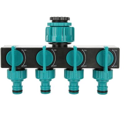 OEM Distributore Per Tubo Flessibile A 4 Vie, Raccordo Per Rubinetto Con Valvola Deviatrice A 4 Vie, Adatto Per L'Irrigazione Del Giardino E La Manutenzione Del Prato - Verde OEM Distributore Per Tubo Flessibile A 4 Vie, Raccordo Per Rubinetto Con Valvola Deviatrice A 4 Vie, Adatto Per L'Irrigazione Del Giardino E La Manutenzione Del Prato - Verde