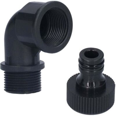 OEM 2 Set Di Raccordi A Gomito Adattabili Con Ugello Per Uso Esterno In Giardino (filettatura Direzionale Femmina E Maschio G3/4) OEM 2 Set Di Raccordi A Gomito Adattabili Con Ugello Per Uso Esterno In Giardino (filettatura Direzionale Femmina E Maschio G3/4)