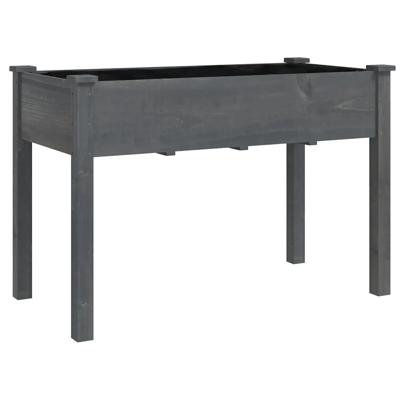 HELLOSHOP26 Fioriera Con Fodera Pratica Tendenza Giardino Esterno 118 X 59 X 76 Cm In Legno Massello Grigio 020047412 HELLOSHOP26 Fioriera Con Fodera Pratica Tendenza Giardino Esterno 118 X 59 X 76 Cm In Legno Massello Grigio 020047412