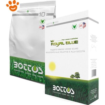 BOTTOS Royal Blue Semi Professionali Tappeto Erboso Prato Inglese Da Kg 10 - BOTTOS Royal Blue Semi Professionali Tappeto Erboso Prato Inglese Da Kg 10 -