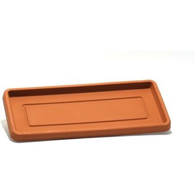 POLLICE VERDE Sottovaso Rettangolare In Resina Cm. 90 Terracotta POLLICE VERDE Sottovaso Rettangolare In Resina Cm. 90 Terracotta