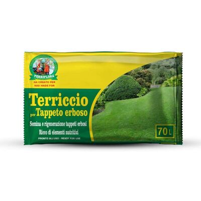 EUROTERRIFLORA - Terriccio Per Tappeto Erboso 70 L - Con Sabbia Silicea Rigenerante E Nutriente EUROTERRIFLORA - Terriccio Per Tappeto Erboso 70 L - Con Sabbia Silicea Rigenerante E Nutriente