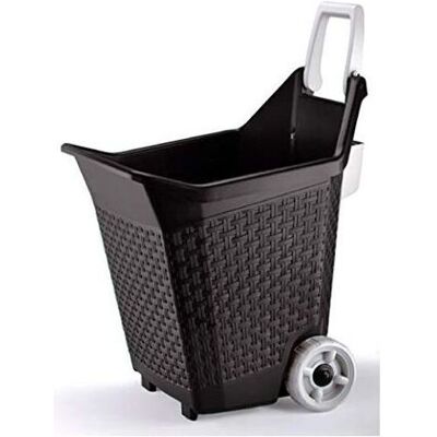 Bama Kart, Carrello Con Ruote Per I Lavori Da Giardino, Capacità 76 Lt, Cacao - Bama Kart, Carrello Con Ruote Per I Lavori Da Giardino, Capacità 76 Lt, Cacao -