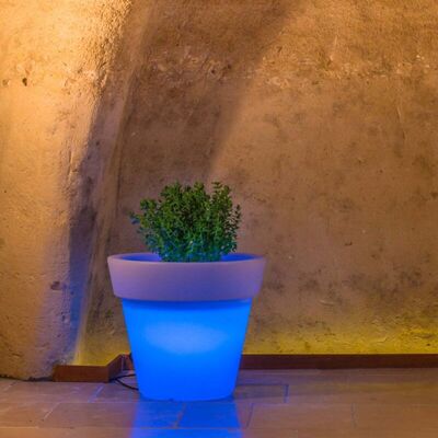 IDRALITE - Vaso Luminoso Lampada Extérieur Diametro 80 Cm Mod. Gemma Luce Blu IDRALITE - Vaso Luminoso Lampada Extérieur Diametro 80 Cm Mod. Gemma Luce Blu