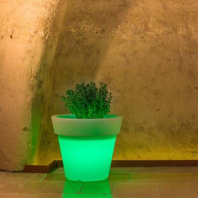IDRALITE Vaso Luminoso Lampada Extérieur Diametro 80 Cm Mod. Gemma Luce Verde IDRALITE Vaso Luminoso Lampada Extérieur Diametro 80 Cm Mod. Gemma Luce Verde