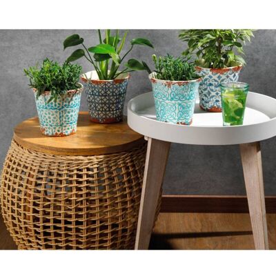 Kaemingk Vaso Decorato 14x13,5 Cm Kaemingk Vaso Decorato 14x13,5 Cm