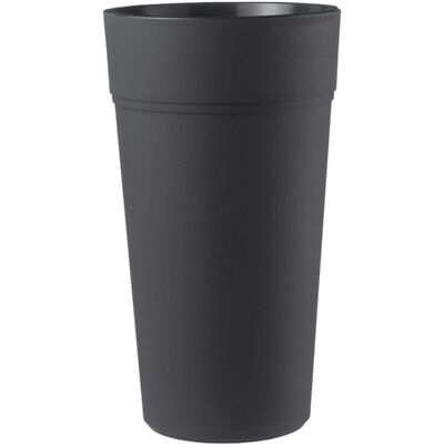 TERAPLAST Vaso Tondo Alto 'stem Element' In Plastica Da Esterno E Giardino Per Piante E Fiori -80 Cm / Bruno TERAPLAST Vaso Tondo Alto 'stem Element' In Plastica Da Esterno E Giardino Per Piante E Fiori -80 Cm / Bruno