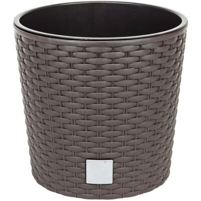 ZANVIC Vaso Da Fiori Rotondo Rato - Color Moka - Pp-drtus25l7 ZANVIC Vaso Da Fiori Rotondo Rato - Color Moka - Pp-drtus25l7